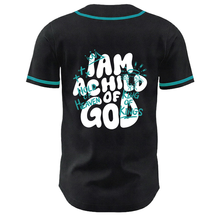 Christianartworkshop I Am A Child Of God Lamb Crown Graphic Unisex Baseball Jersey - image 25