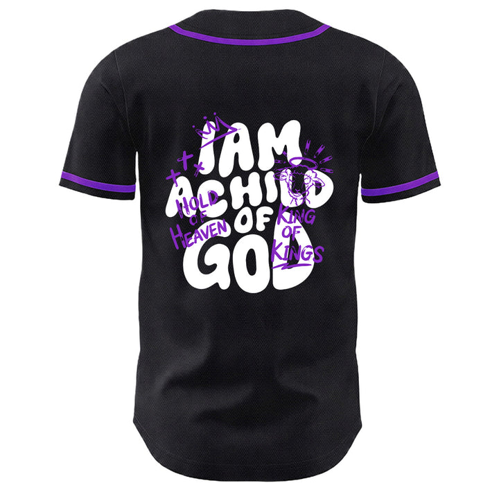 Christianartworkshop I Am A Child Of God Lamb Crown Graphic Unisex Baseball Jersey - image 1