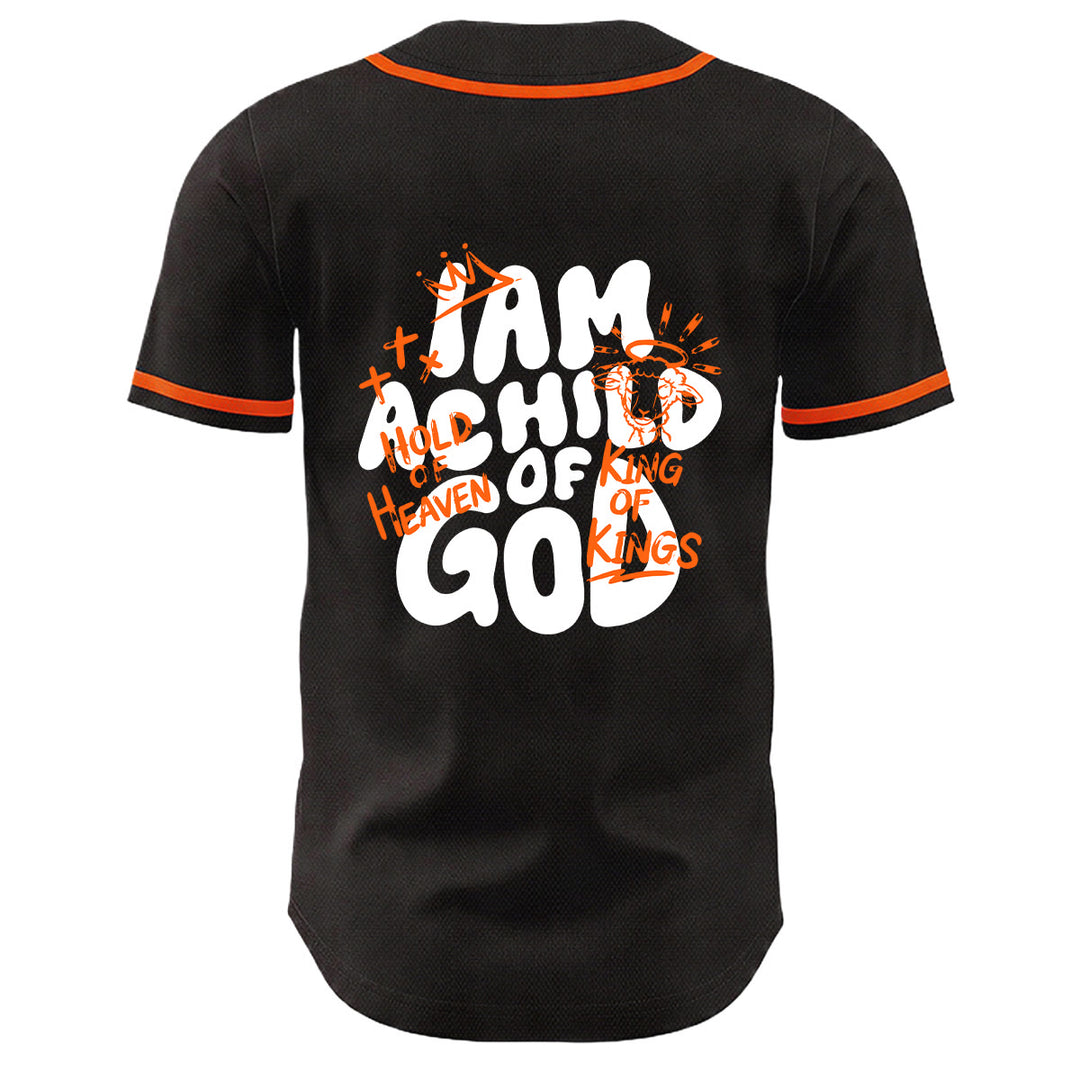 Christianartworkshop I Am A Child Of God Lamb Crown Graphic Unisex Baseball Jersey - image 19
