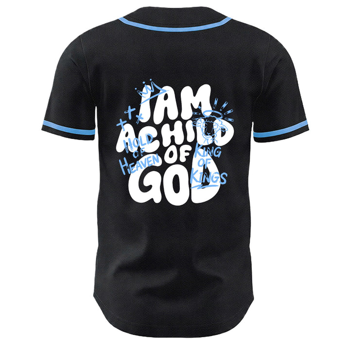 Christianartworkshop I Am A Child Of God Lamb Crown Graphic Unisex Baseball Jersey - image 7