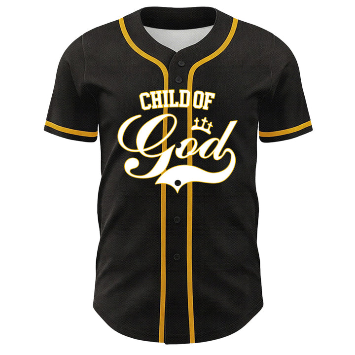 Christianartworkshop I Am A Child Of God Lamb Crown Graphic Unisex Baseball Jersey - image 5