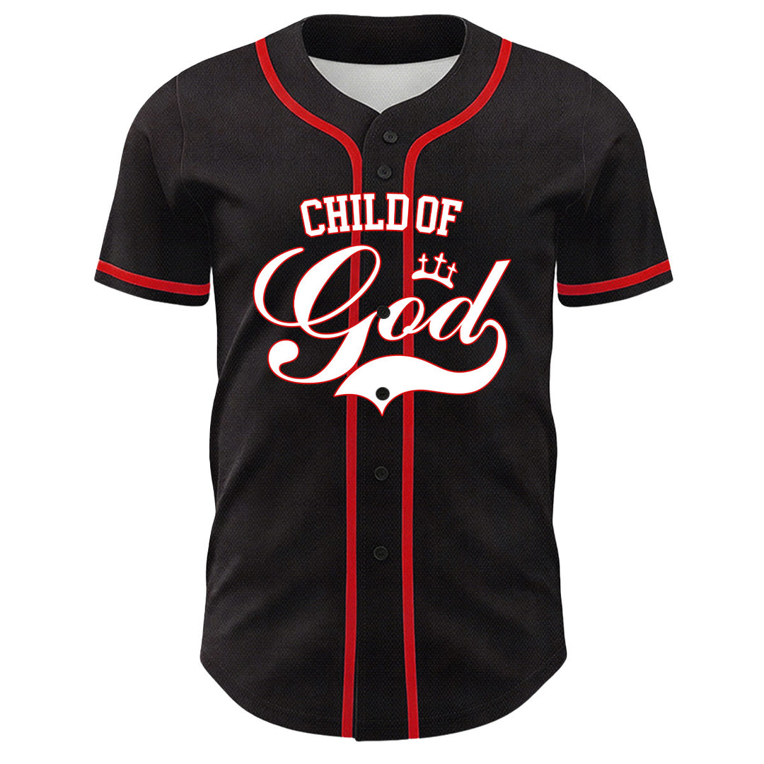 Christianartworkshop I Am A Child Of God Lamb Crown Graphic Unisex Baseball Jersey - image 17