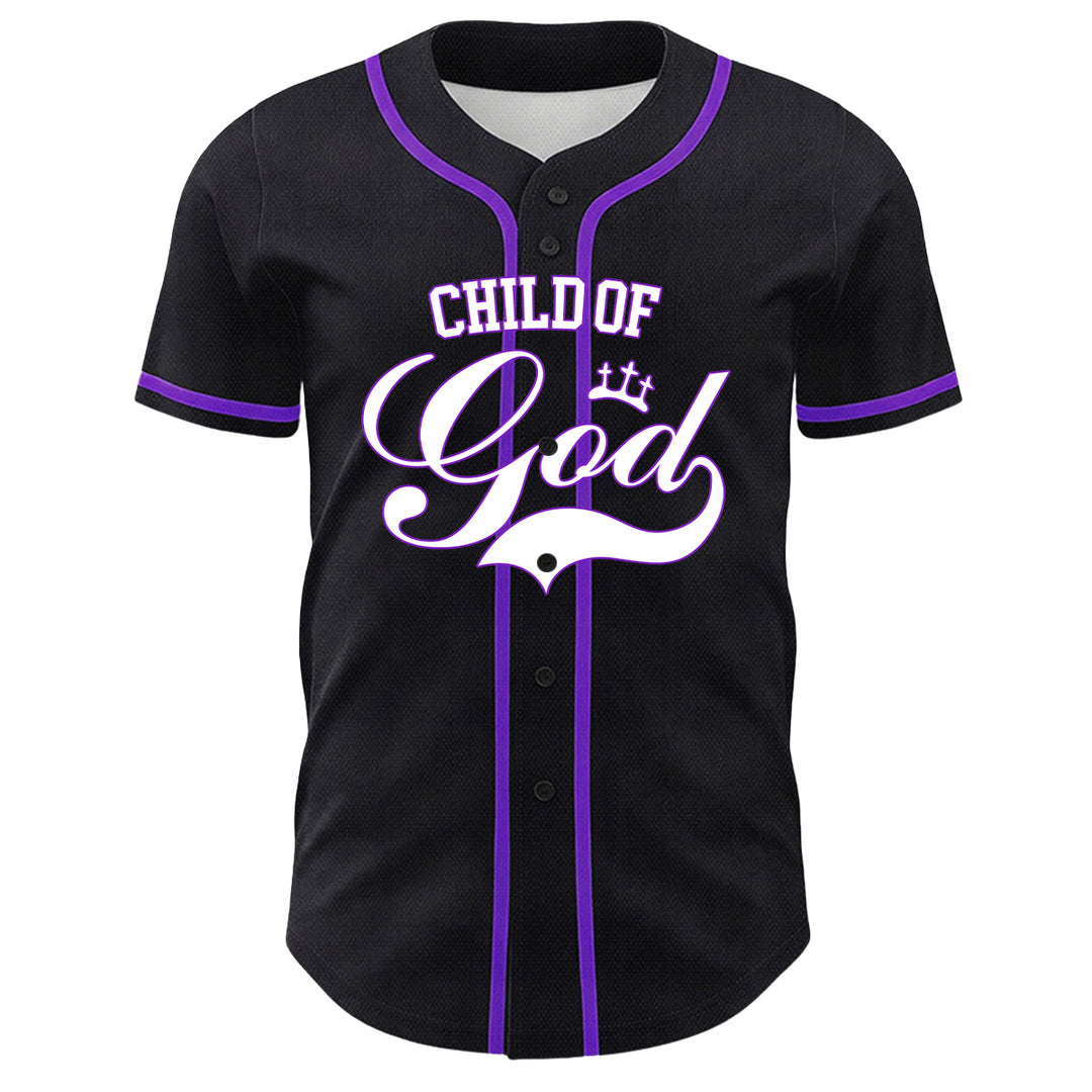 Christianartworkshop I Am A Child Of God Lamb Crown Graphic Unisex Baseball Jersey - image 2