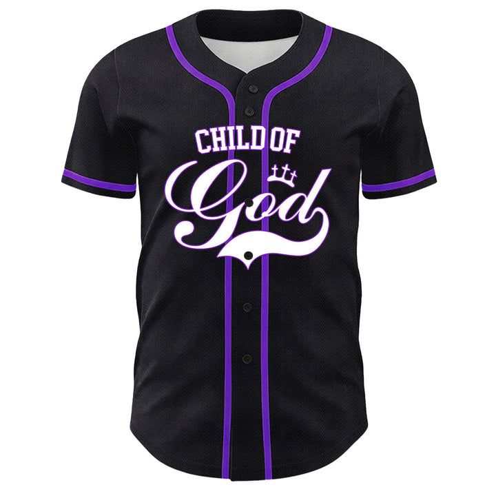 Christianartworkshop I Am A Child Of God Lamb Crown Graphic Unisex Baseball Jersey - image 2