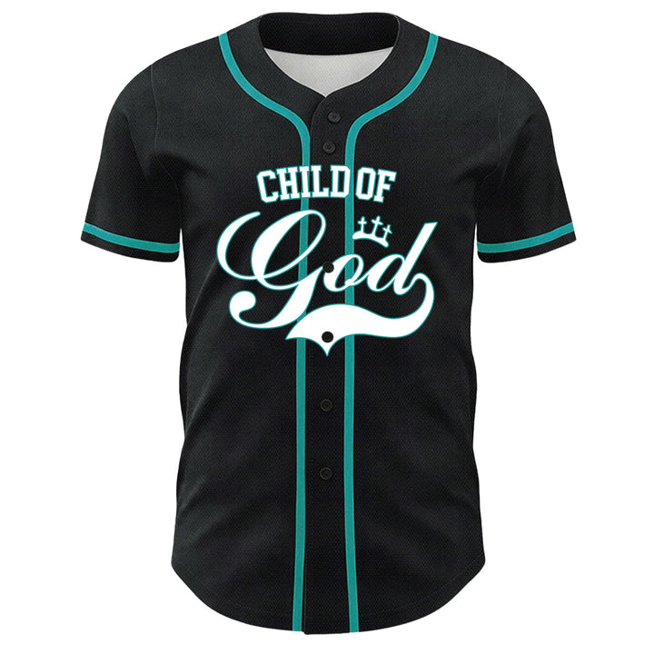 Christianartworkshop I Am A Child Of God Lamb Crown Graphic Unisex Baseball Jersey - image 26