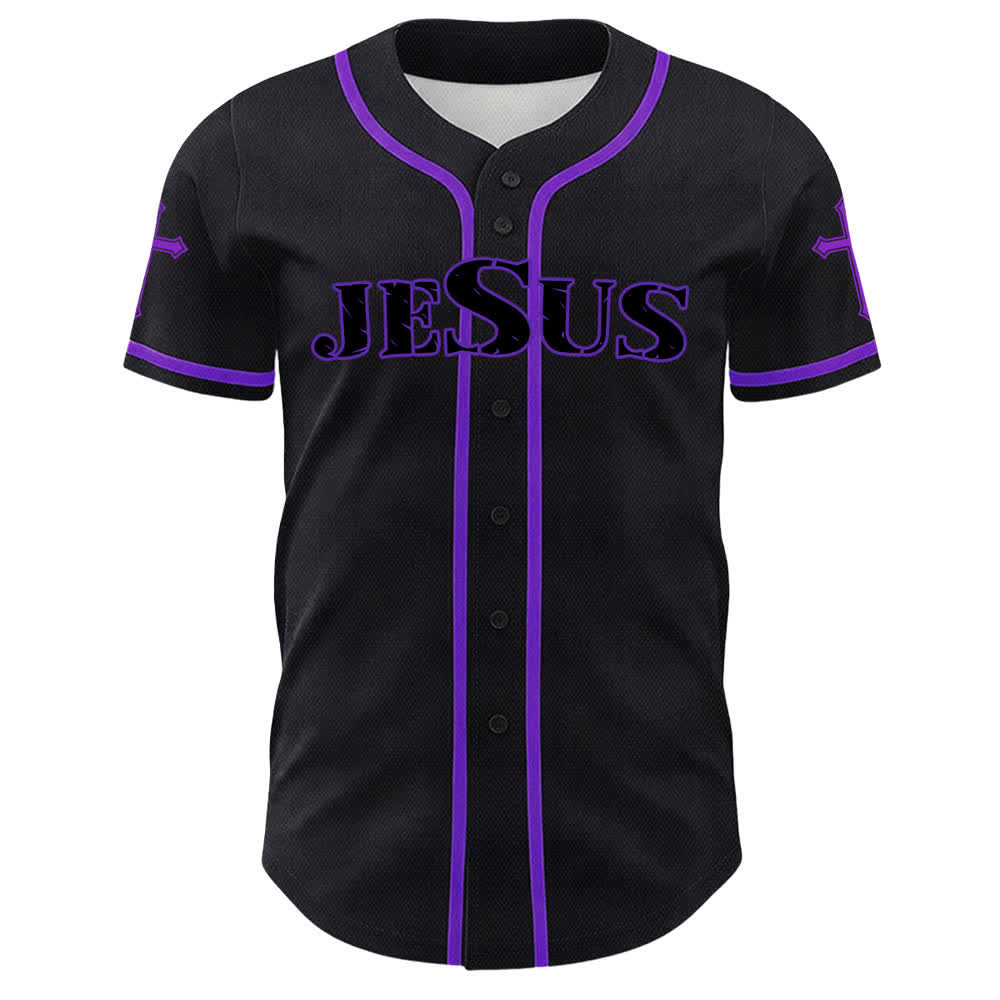 Christianartworkshop Jesus Virgin Mary Crucifix Cross Christian Unisex Baseball Jersey - image 47