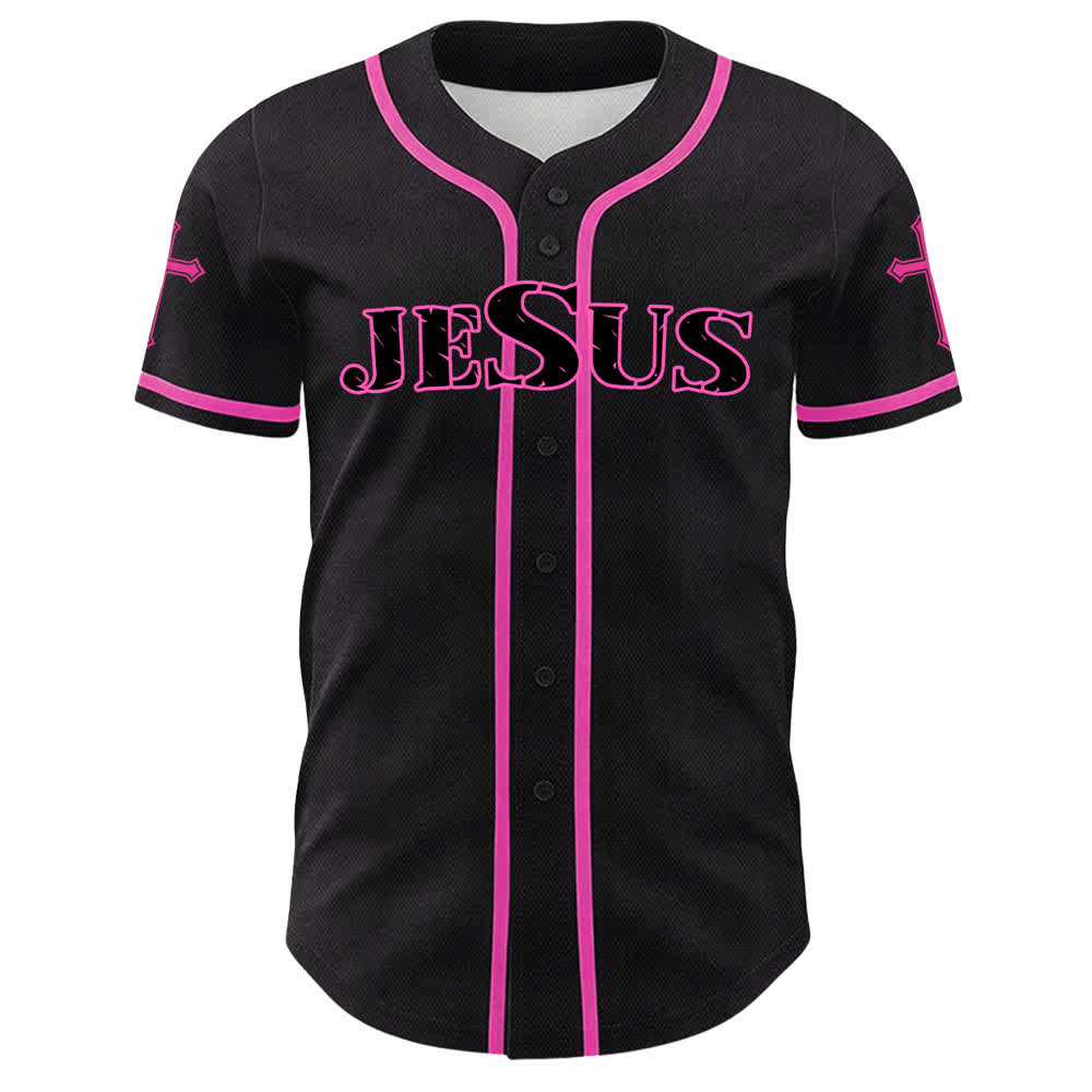 Christianartworkshop Jesus Virgin Mary Crucifix Cross Christian Unisex Baseball Jersey - image 41