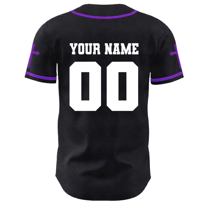 Christianartworkshop Jesus Crucifixion Custom Name Number Cross Sleeve Unisex Baseball Jersey - image 22