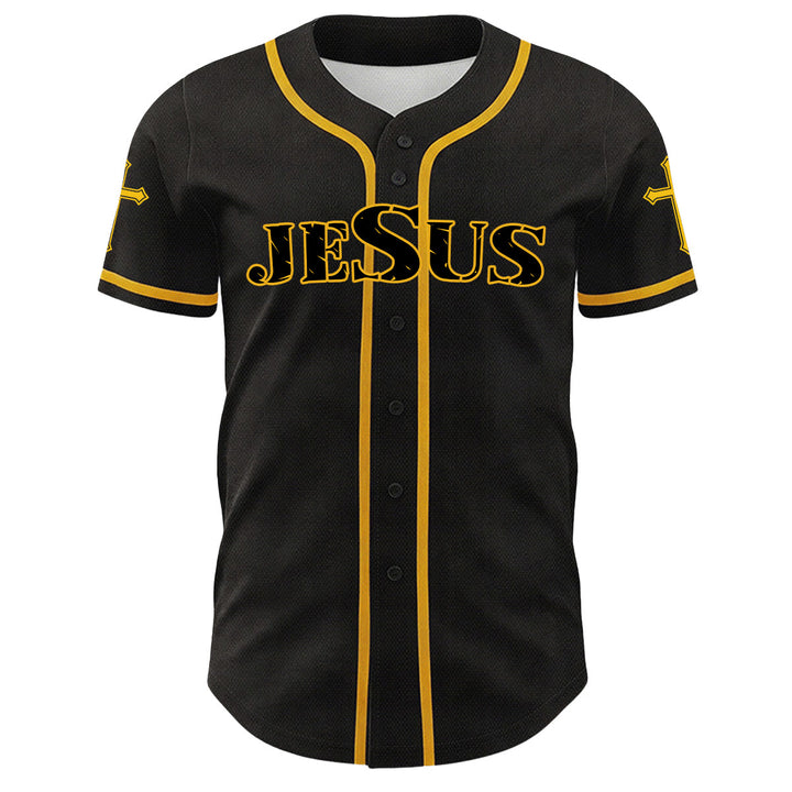 Christianartworkshop Lion Of Judah Jesus Cross Graphic Unisex Baseball Jersey - image 5