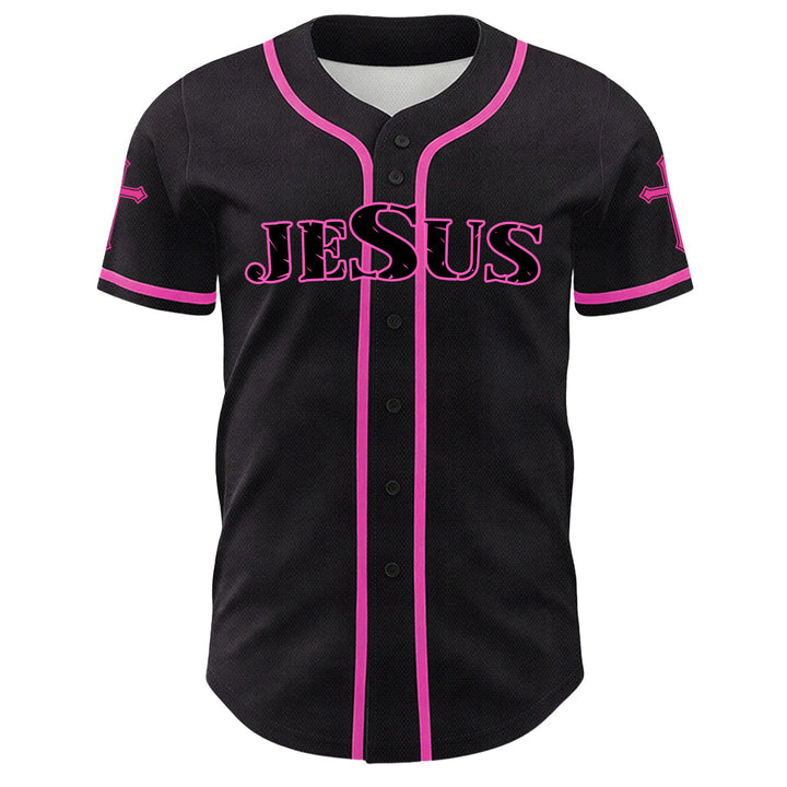Christianartworkshop Lion Of Judah Jesus Cross Graphic Unisex Baseball Jersey - image 2