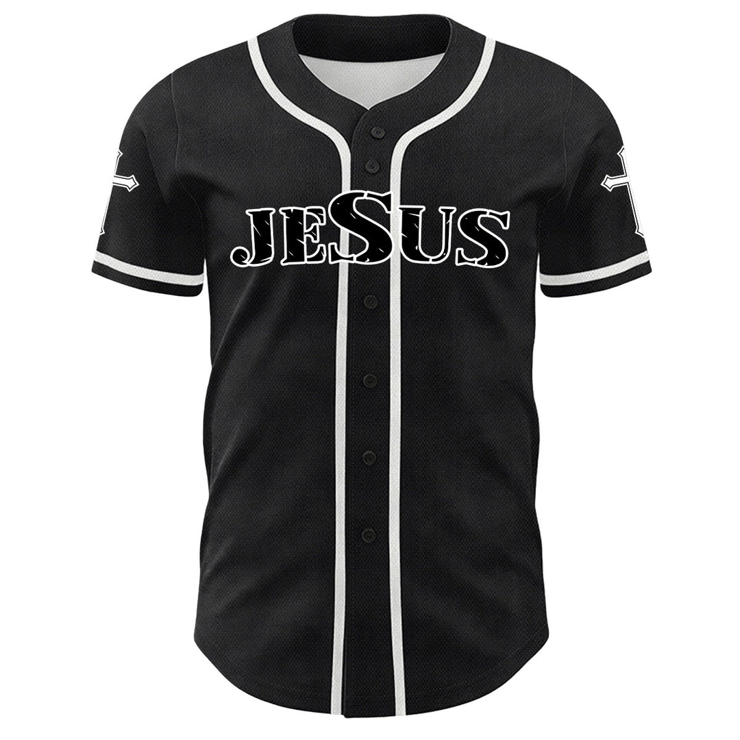Christianartworkshop Lion Of Judah Jesus Cross Graphic Unisex Baseball Jersey - image 11