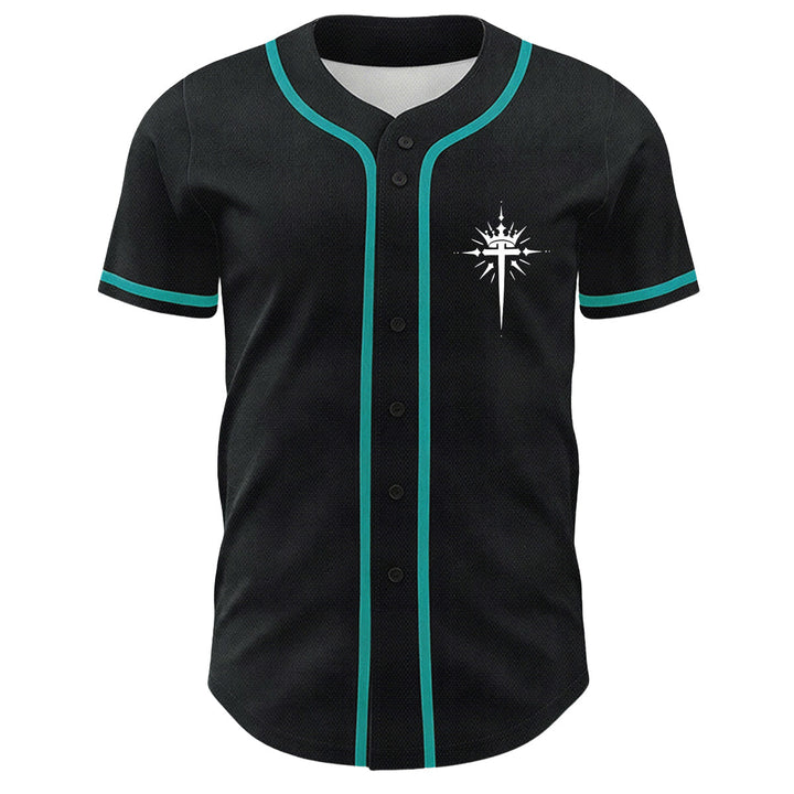 Christianartworkshop Yeshua Crown Of Thorns Cross Angel Wings Unisex Baseball Jersey - image 26