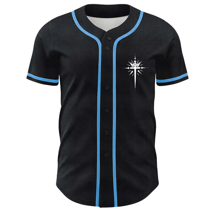 Christianartworkshop Yeshua Crown Of Thorns Cross Angel Wings Unisex Baseball Jersey - image 8