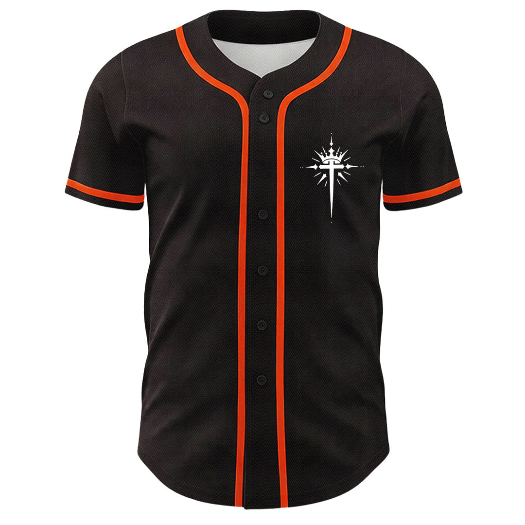 Christianartworkshop Yeshua Crown Of Thorns Cross Angel Wings Unisex Baseball Jersey - image 17