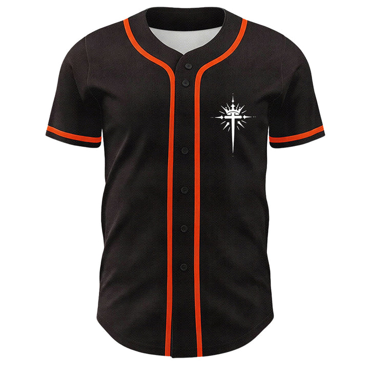 Christianartworkshop Yeshua Crown Of Thorns Cross Angel Wings Unisex Baseball Jersey - image 17