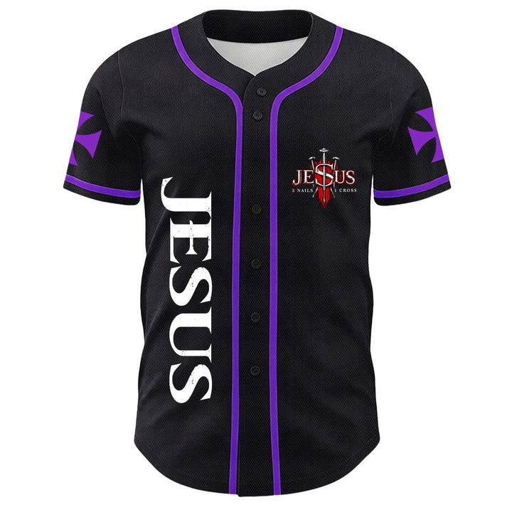 Christianartworkshop Jesus Lion Of Judah Torn Scratch 3 Nails Cross Unisex Baseball Jersey - image 23