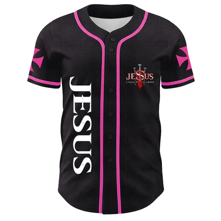 Christianartworkshop Jesus Lion Of Judah Torn Scratch 3 Nails Cross Unisex Baseball Jersey - image 14