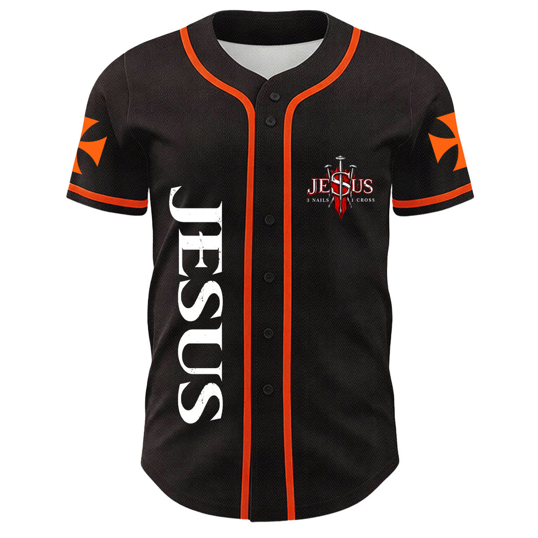 Christianartworkshop Jesus Lion Of Judah Torn Scratch 3 Nails Cross Unisex Baseball Jersey - image 17