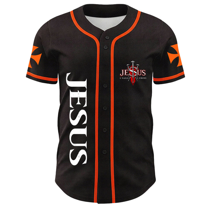 Christianartworkshop Jesus Lion Of Judah Torn Scratch 3 Nails Cross Unisex Baseball Jersey - image 17