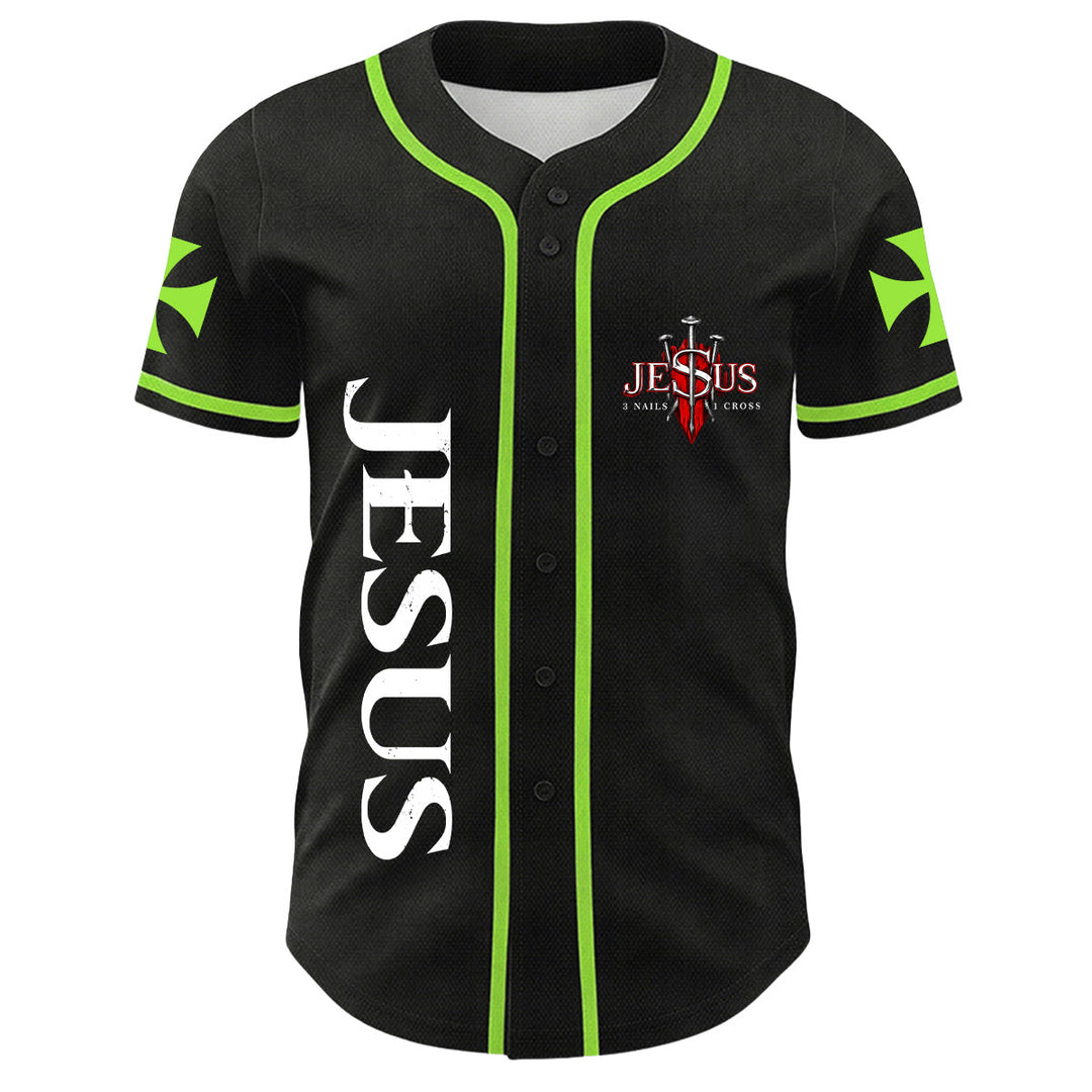 Christianartworkshop Jesus Lion Of Judah Torn Scratch 3 Nails Cross Unisex Baseball Jersey - image 20
