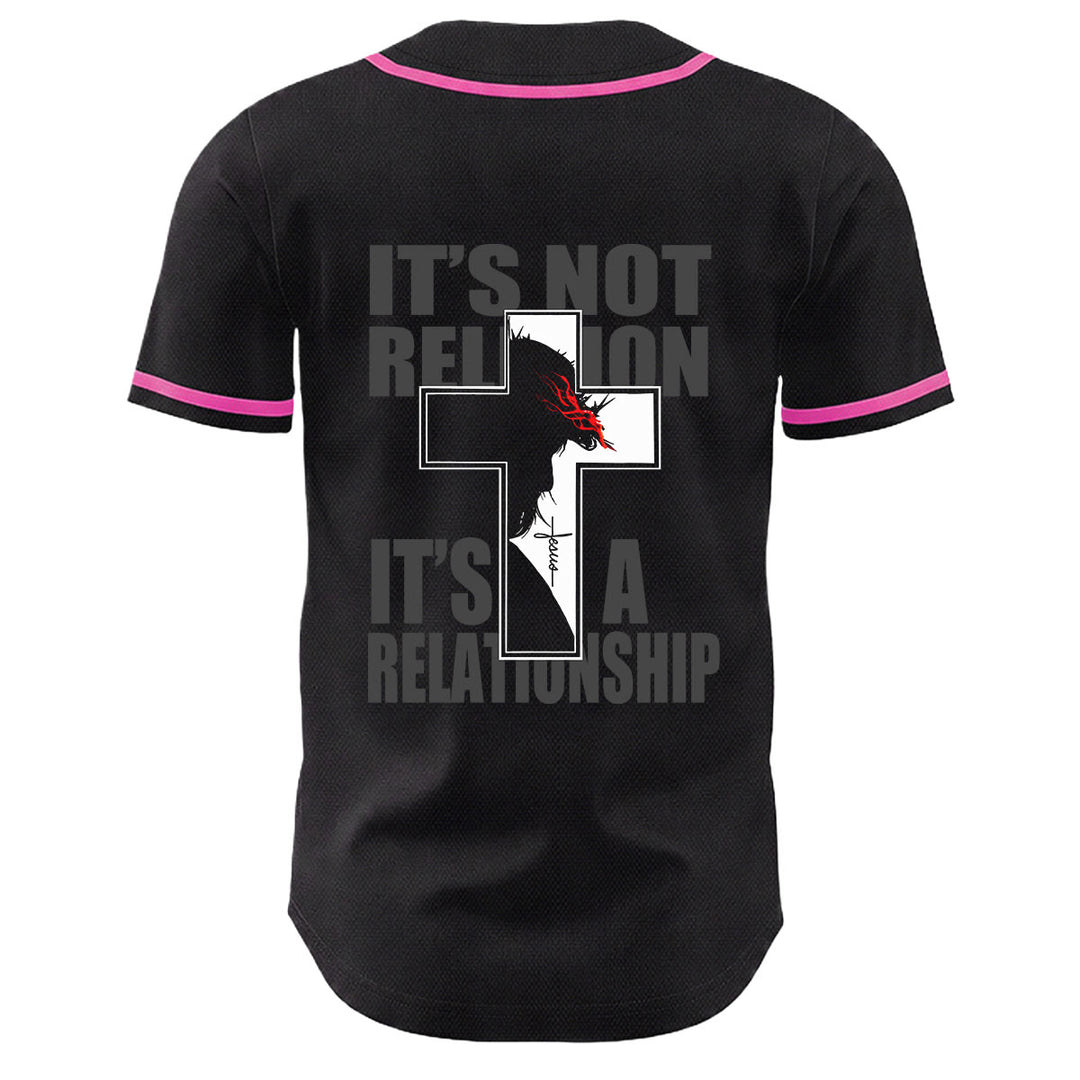 Christian Virgin Mary Jesus Crucifix Cross Graphic Baseball Jersey - image 7