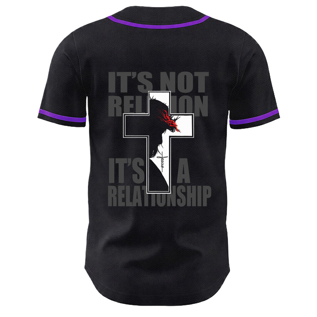 Christian Virgin Mary Jesus Crucifix Cross Graphic Baseball Jersey - image 25