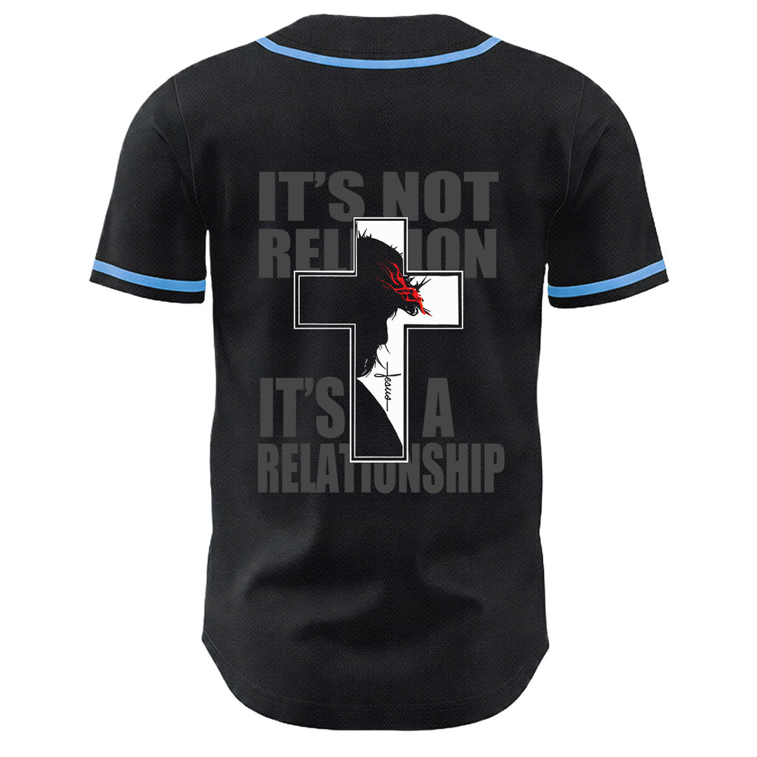 Christian Virgin Mary Jesus Crucifix Cross Graphic Baseball Jersey - image 16