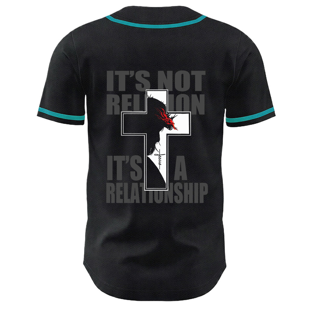 Christian Virgin Mary Jesus Crucifix Cross Graphic Baseball Jersey - image 13