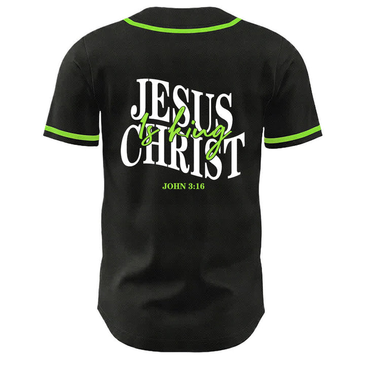 Christianartworkshop Jesus Is King John 3:16 Unisex Baseball Jersey - image 19