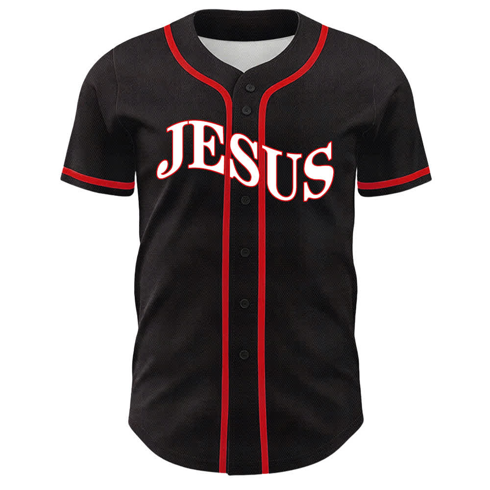 Christianartworkshop Jesus Is King John 3:16 Unisex Baseball Jersey - image 14