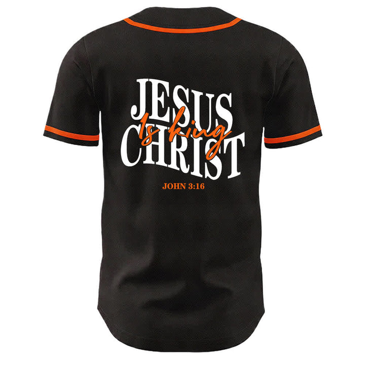 Christianartworkshop Jesus Is King John 3:16 Unisex Baseball Jersey - image 16