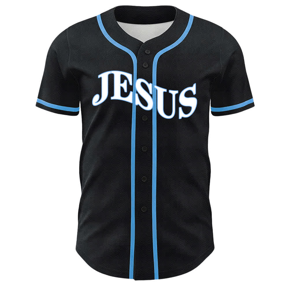 Christianartworkshop Jesus Is King John 3:16 Unisex Baseball Jersey - image 11