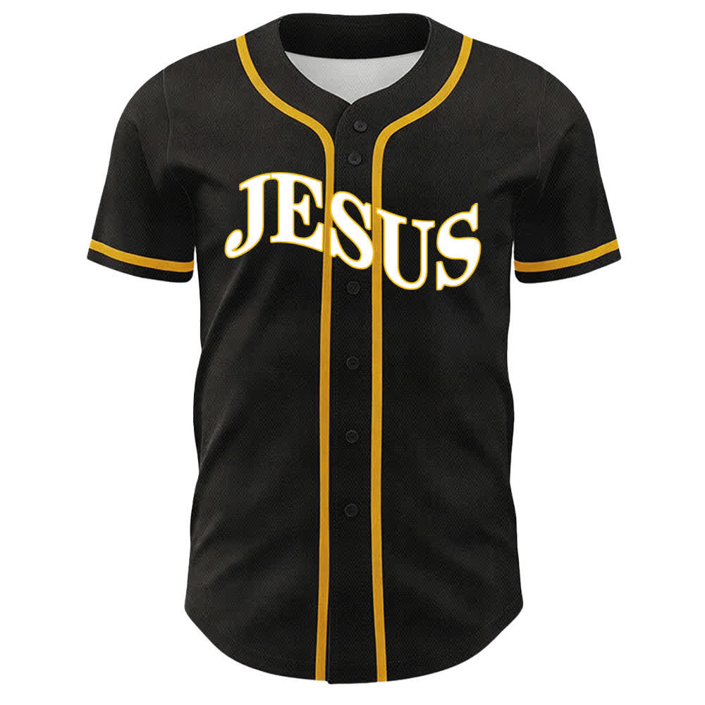 Christianartworkshop Jesus Is King John 3:16 Unisex Baseball Jersey - image 2