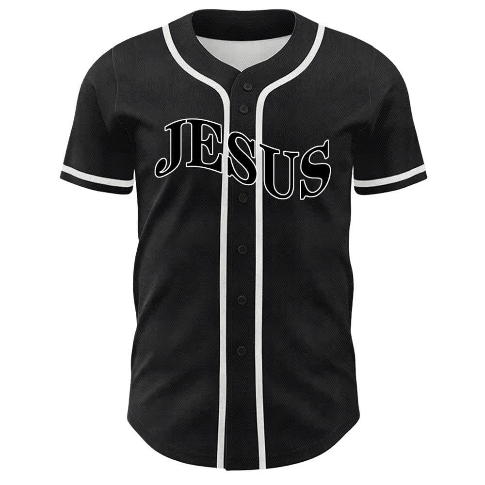Christianartworkshop Jesus Is King John 3:16 Unisex Baseball Jersey - image 5