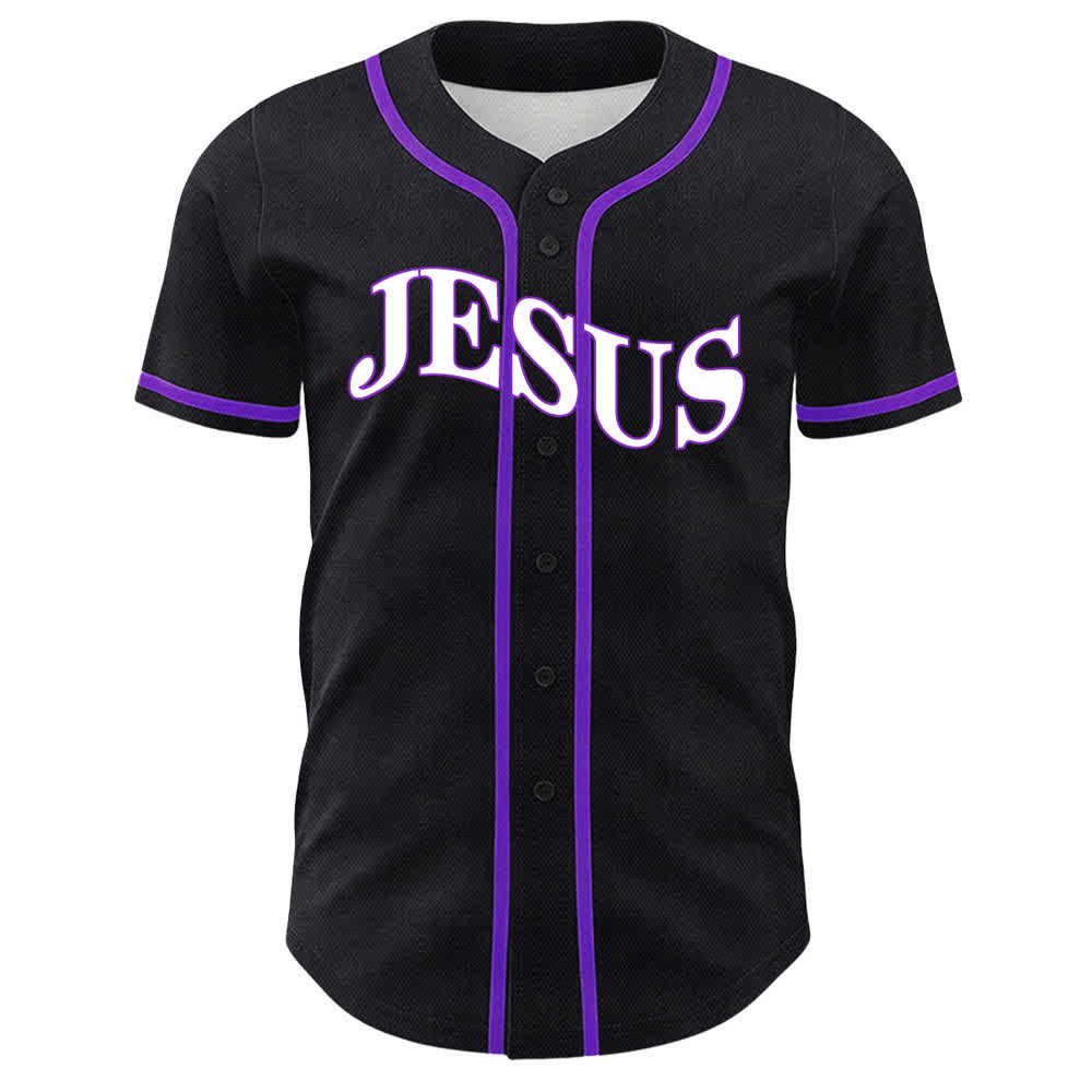 Christianartworkshop Jesus Is King John 3:16 Unisex Baseball Jersey - image 23
