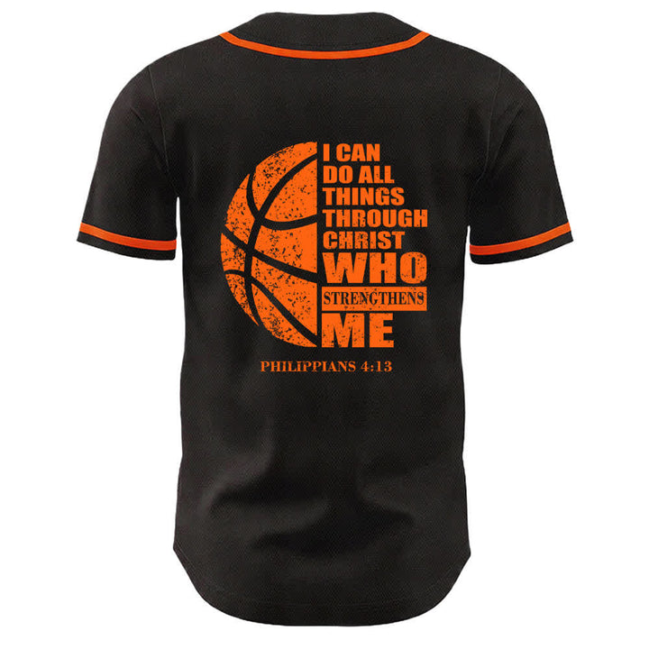 Christianartworkshop Basketball I Can Do All Things Through Christ Unisex Baseball Jersey - image 16