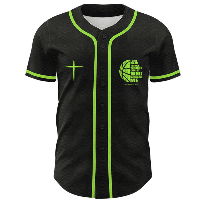 Christianartworkshop Basketball I Can Do All Things Through Christ Unisex Baseball Jersey - image 20