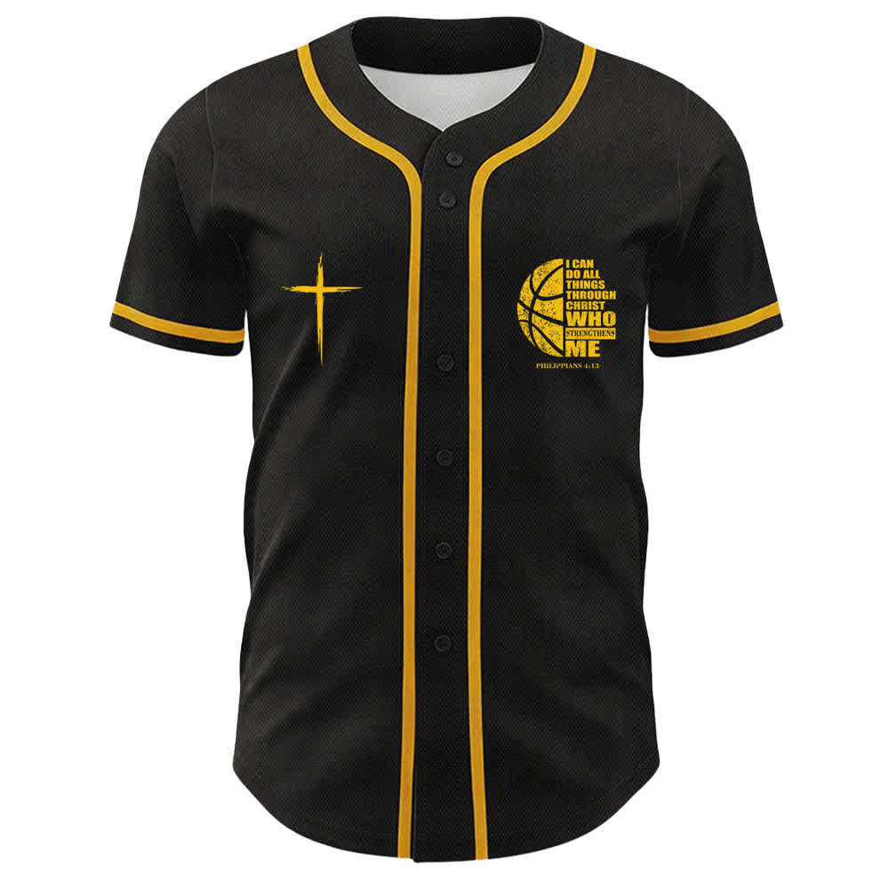 Christianartworkshop Basketball I Can Do All Things Through Christ Unisex Baseball Jersey - image 11