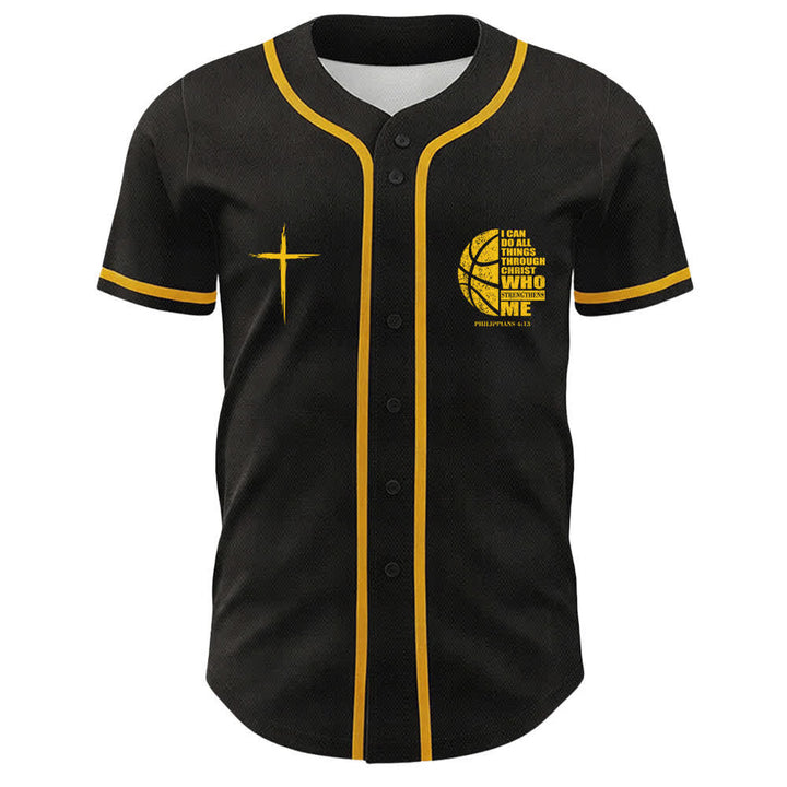 Christianartworkshop Basketball I Can Do All Things Through Christ Unisex Baseball Jersey - image 11