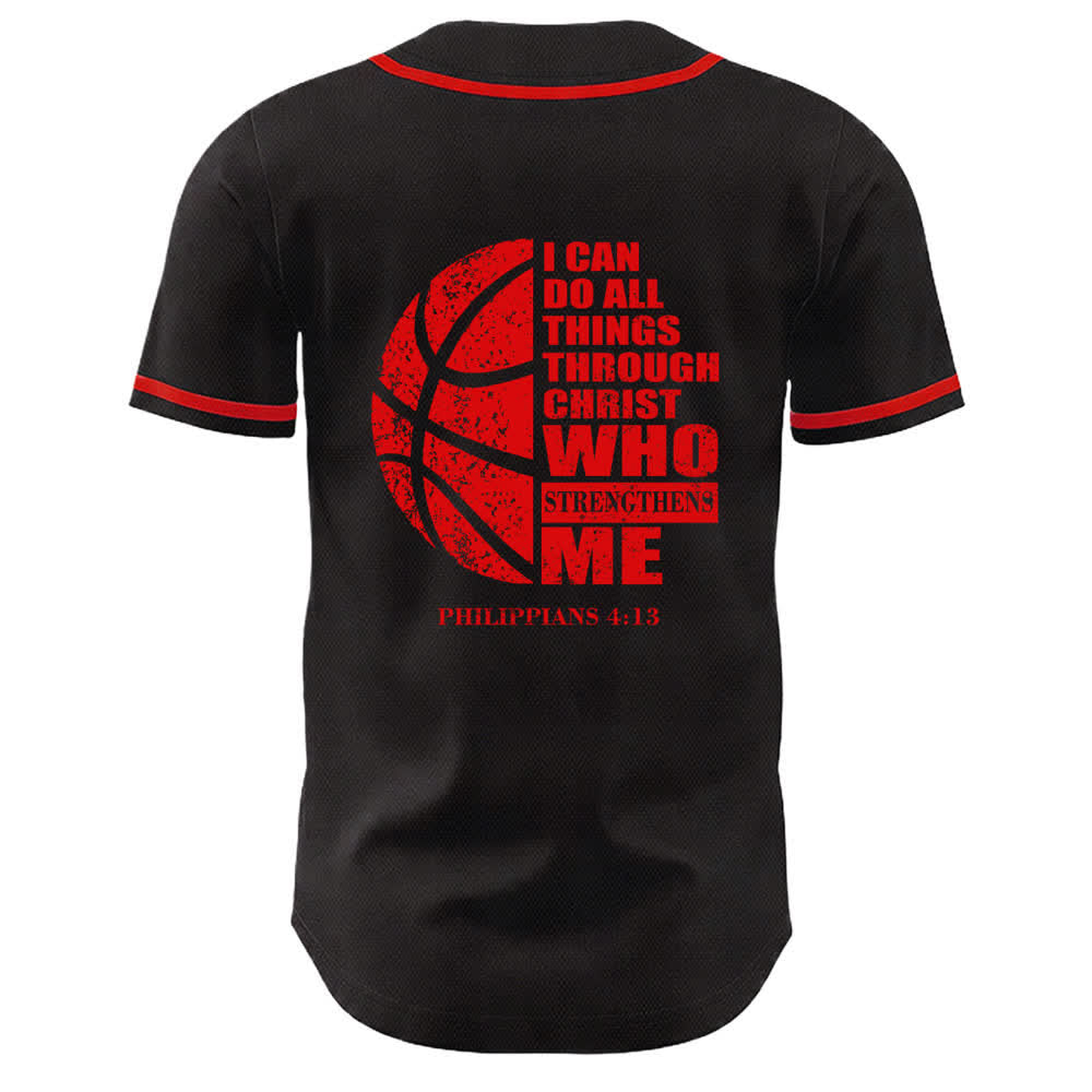 Christianartworkshop Basketball I Can Do All Things Through Christ Unisex Baseball Jersey - image 13