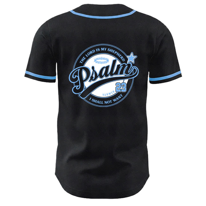 Christianartworkshop Psalm 23 The Lord Is My Shepherd Unisex Baseball Jersey - image 4
