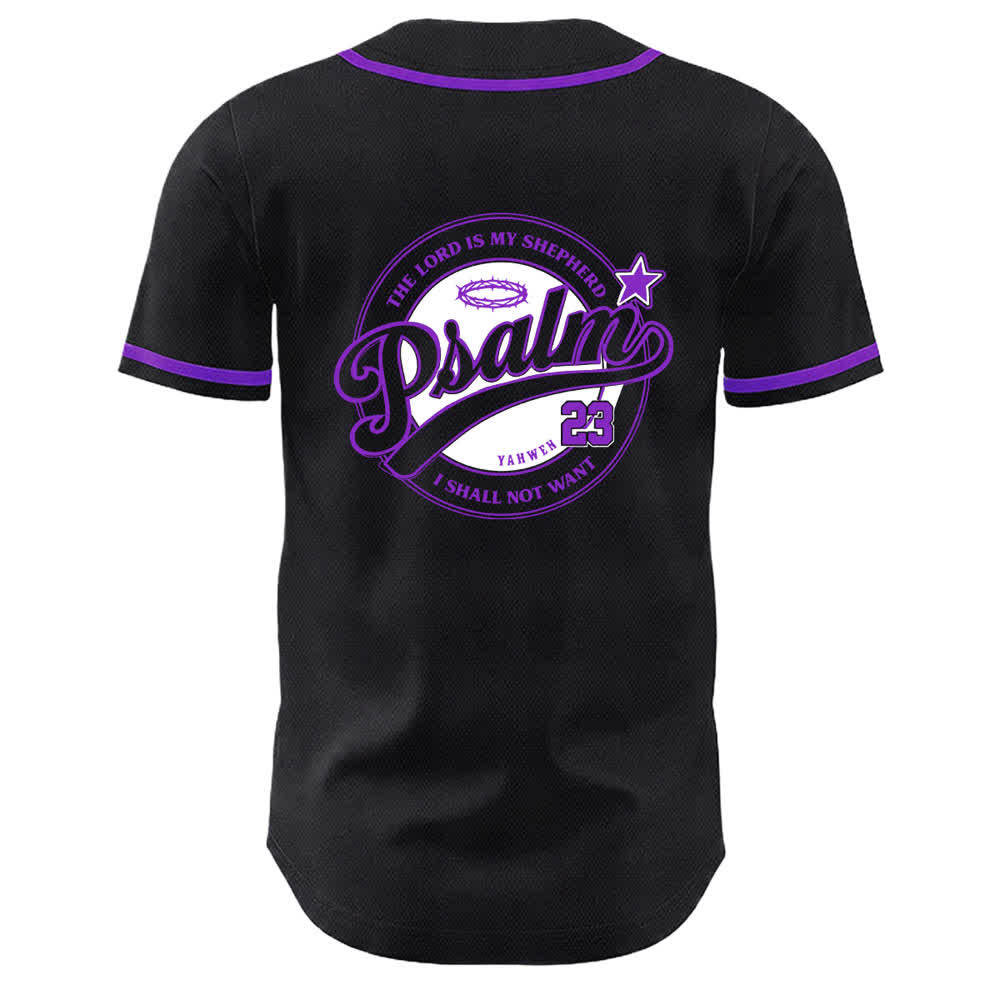 Christianartworkshop Psalm 23 The Lord Is My Shepherd Unisex Baseball Jersey - image 22