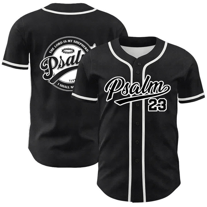 Christianartworkshop Psalm 23 The Lord Is My Shepherd Unisex Baseball Jersey - White - 5XL - image 9