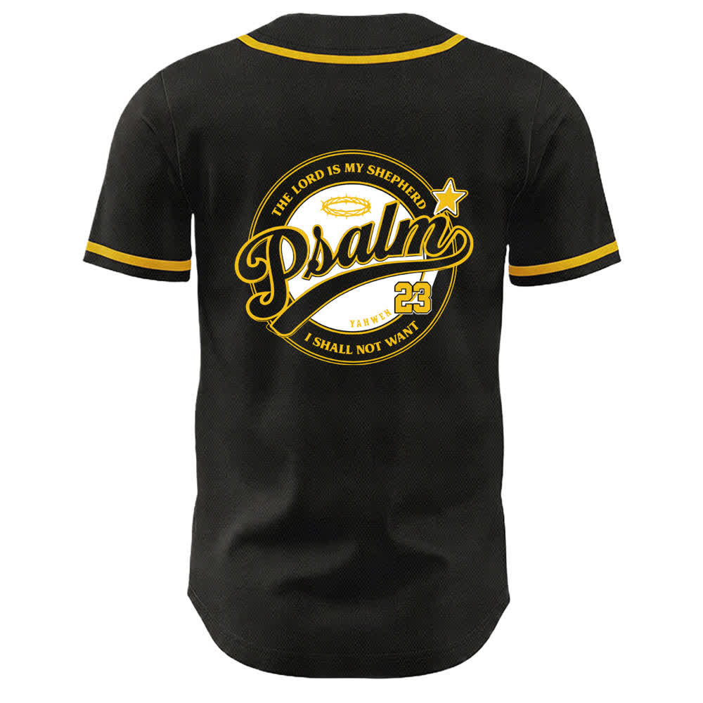 Christianartworkshop Psalm 23 The Lord Is My Shepherd Unisex Baseball Jersey - image 7