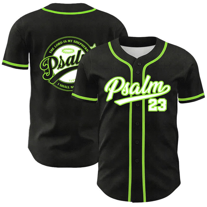 Christianartworkshop Psalm 23 The Lord Is My Shepherd Unisex Baseball Jersey - Light Green - 5XL - image 18