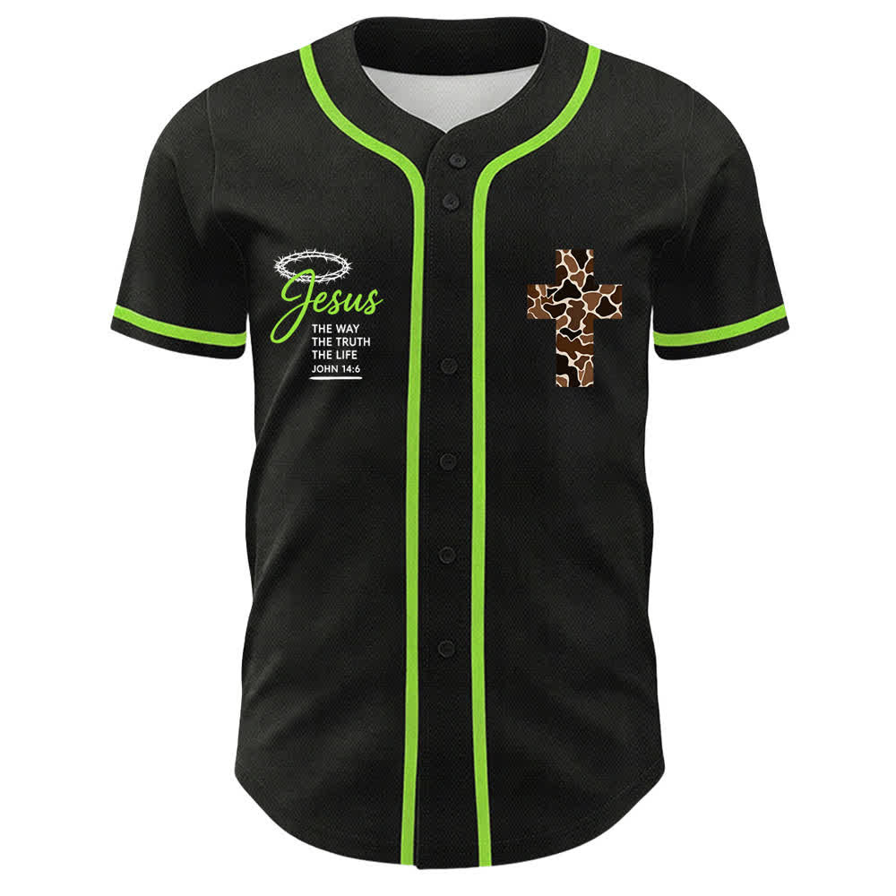 Christianartworkshop Leopard Print Cross I Can Do All Things Through Christ Unisex Baseball Jersey - image 17