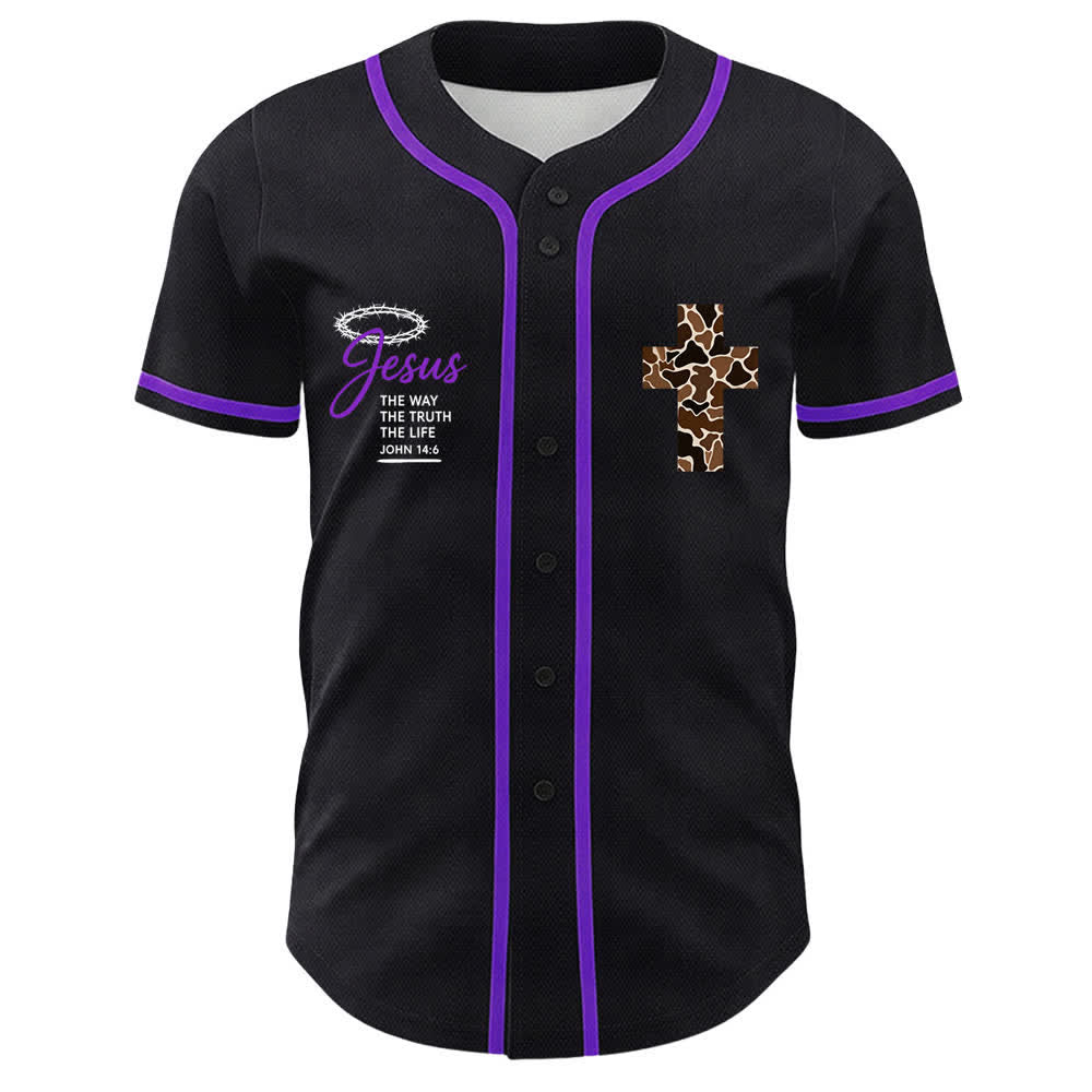 Christianartworkshop Leopard Print Cross I Can Do All Things Through Christ Unisex Baseball Jersey - image 20