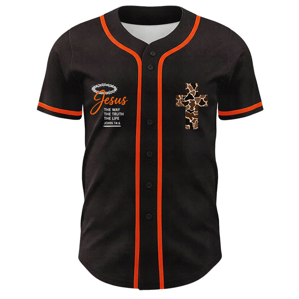 Christianartworkshop Leopard Print Cross I Can Do All Things Through Christ Unisex Baseball Jersey - image 11