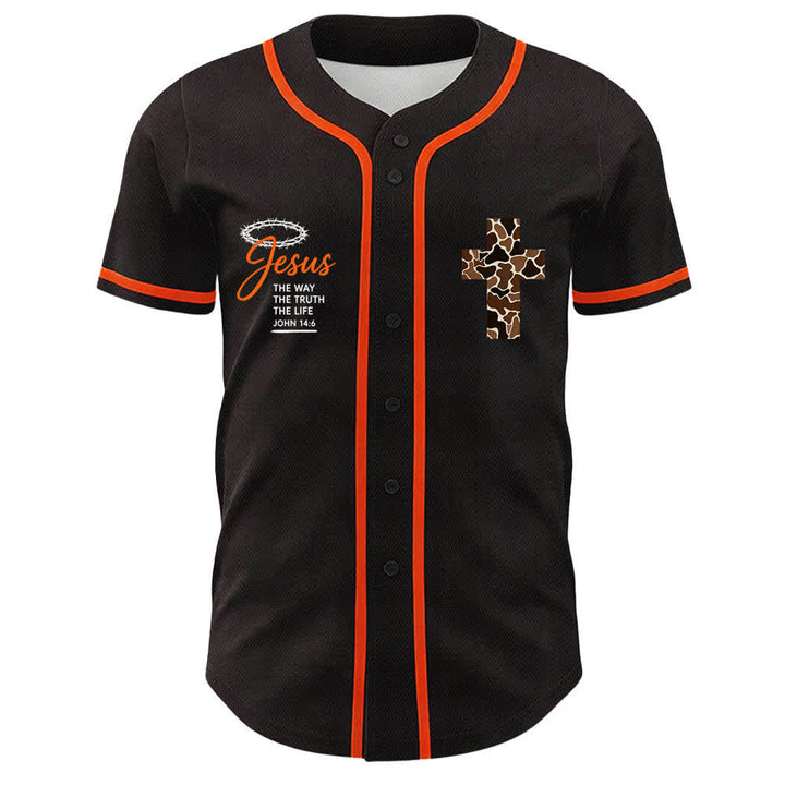 Christianartworkshop Leopard Print Cross I Can Do All Things Through Christ Unisex Baseball Jersey - image 11