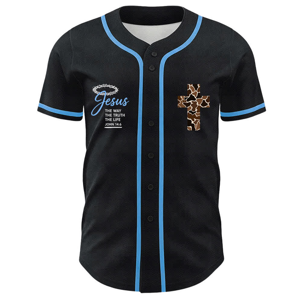 Christianartworkshop Leopard Print Cross I Can Do All Things Through Christ Unisex Baseball Jersey - image 14